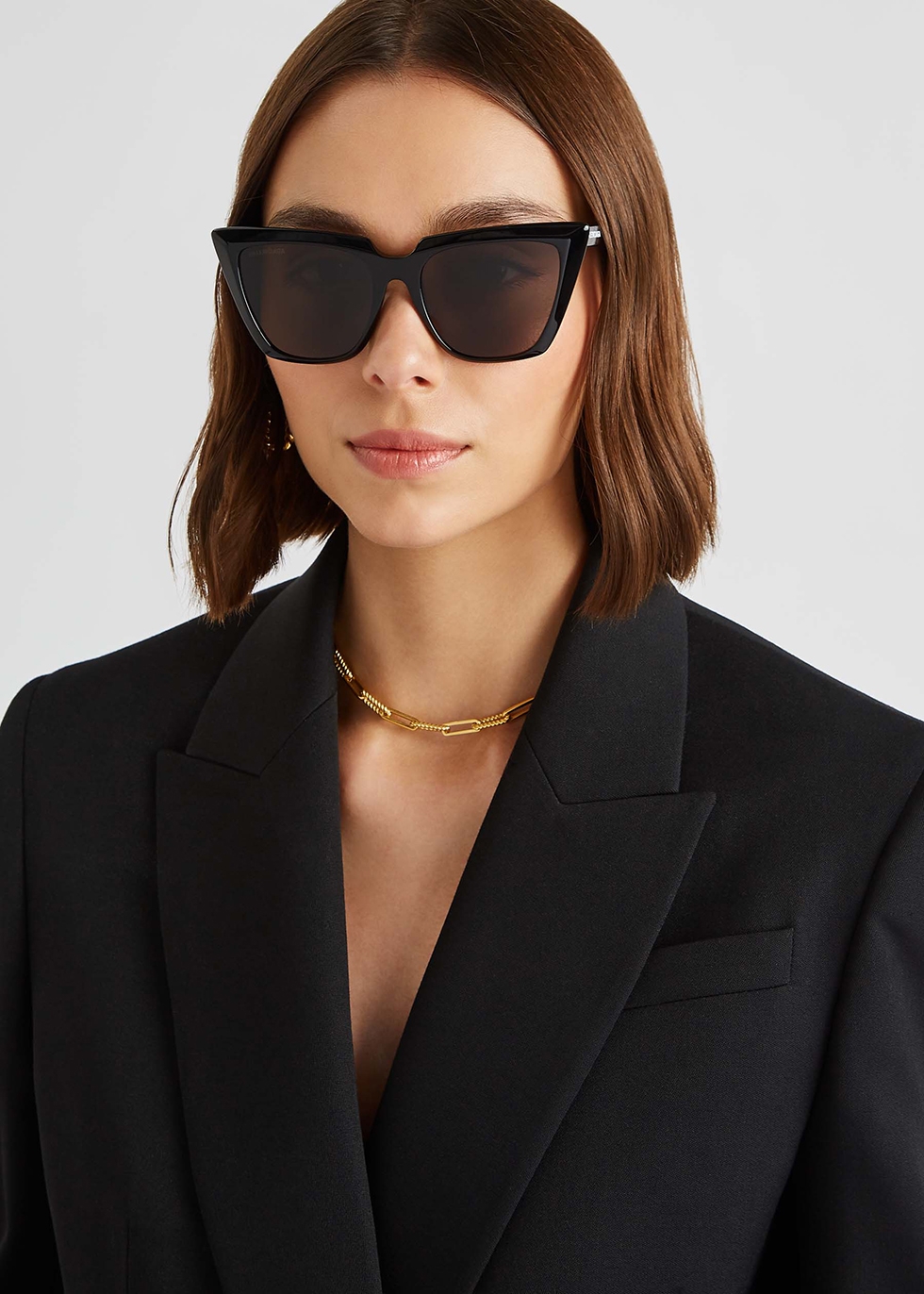 Kính Nữ Balenciaga Sunglasses Black BB0096S001  LUXITY
